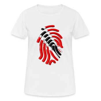 Trinidad Flagprint - T-shirt respirant Femme - blanc - Devant - AI Model Female 172 dark (172cm)