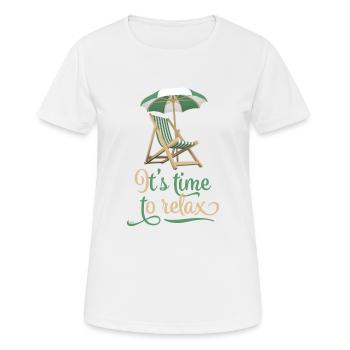 Relax - Women's Breathable T-Shirt - white - Front - AI Model Female 172 dark (172cm)
