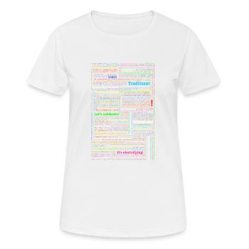 200 Albums musicaux - T-shirt respirant Femme - blanc - Devant - AI Model Female 172 dark (172cm)