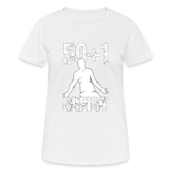 Fußball Fan Statement Fanartikel Geschenk - Frauen T-Shirt atmungsaktiv - Weiß - Vorne - AI Model Female 172 dark (172cm)