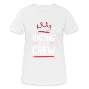 Équipage de course - T-shirt respirant Femme - blanc - Devant - AI Model Female 172 dark (172cm)