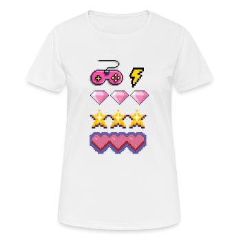Coup de foudre online - T-shirt respirant Femme - blanc - Devant - AI Model Female 172 dark (172cm)
