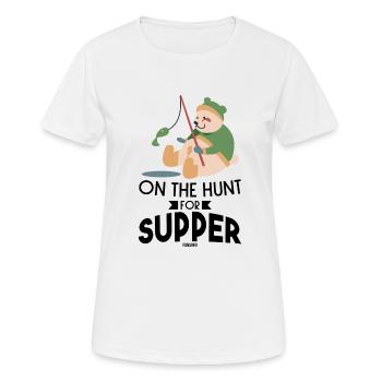Eisbär Angel Ausflug Fischen jagen - Frauen T-Shirt atmungsaktiv - Weiß - Vorne - AI Model Female 172 dark (172cm)