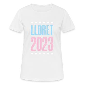lloret de mar 2023 - Women's Breathable T-Shirt - white - Front - AI Model Female 172 dark (172cm)