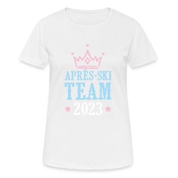 Après-Ski 2023 - Women's Breathable T-Shirt - white - Front - AI Model Female 172 dark (172cm)