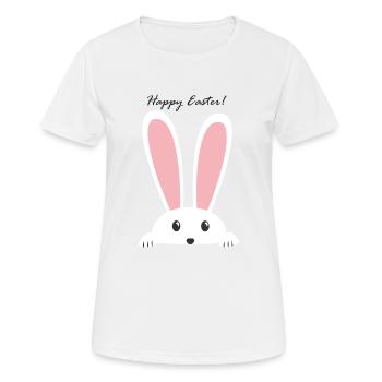 Joyeuses Pâques - T-shirt respirant Femme - blanc - Devant - AI Model Female 172 dark (172cm)