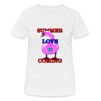 Cygne - T-shirt respirant Femme - blanc - Devant - AI Model Female 172 dark (172cm)