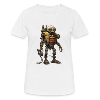 Roboter - Frauen T-Shirt atmungsaktiv - Weiß - Vorne - AI Model Female 172 dark (172cm)