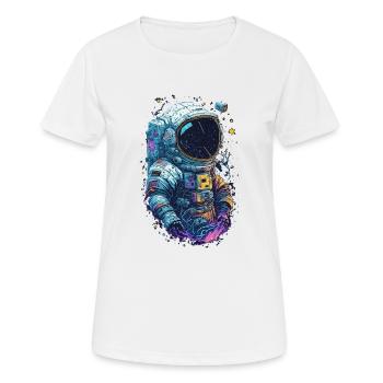 Astronaut - Frauen T-Shirt atmungsaktiv - Weiß - Vorne - AI Model Female 172 dark (172cm)