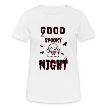Bonne nuit effrayante - T-shirt respirant Femme - blanc - Devant - AI Model Female 172 dark (172cm)
