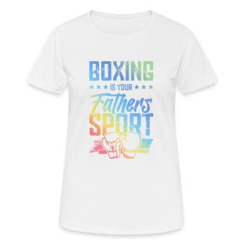 Boxe Papa Boxe Arts Martiaux - T-shirt respirant Femme - blanc - Devant - AI Model Female 172 dark (172cm)