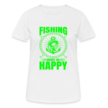 fisch, fisch, angeln, see, meer, angeln, fauna, exotisch - Frauen T-Shirt atmungsaktiv - Weiß - Vorne - AI Model Female 172 dark (172cm)
