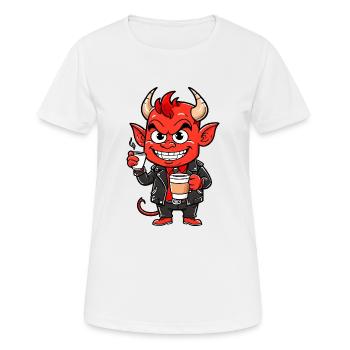 Diable rouge - T-shirt respirant Femme - blanc - Devant - AI Model Female 172 dark (172cm)