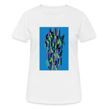 Camouflage Art - T-shirt respirant Femme - blanc - Devant - AI Model Female 172 dark (172cm)