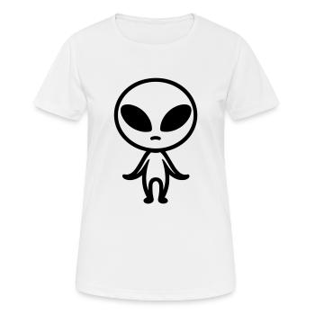 alien - T-shirt respirant Femme - blanc - Devant - AI Model Female 172 dark (172cm)