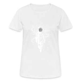 Tops Space Men, Mars Tshirts, Spaceman, Vêtements Spa - T-shirt respirant Femme - blanc - Devant - AI Model Female 172 dark (172cm)