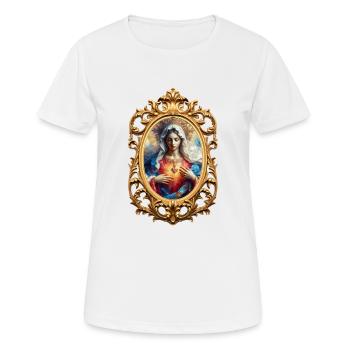 Sainte Marie Marie Vierge Marie Sainte - T-shirt respirant Femme - blanc - Devant - AI Model Female 172 dark (172cm)