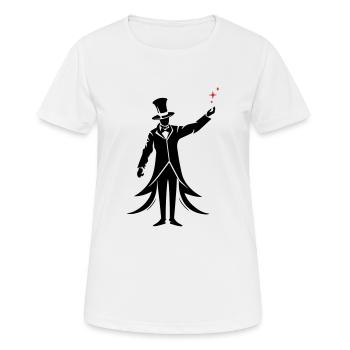 magicien silhouette sorcier - T-shirt respirant Femme - blanc - Devant - AI Model Female 172 dark (172cm)