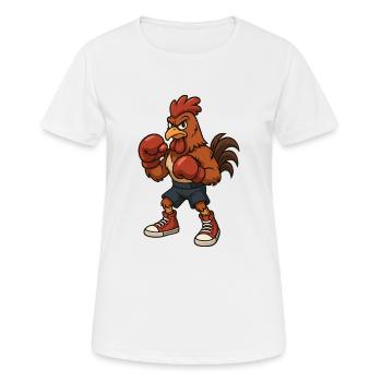 Boxeur - T-shirt respirant Femme - blanc - Devant - AI Model Female 172 dark (172cm)
