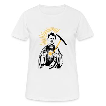Schutzpatron Urs Logo - Frauen T-Shirt atmungsaktiv - Weiß - Vorne - AI Model Female 172 dark (172cm)