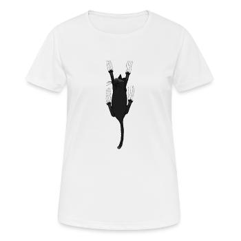 Katze, Katzenliebhaber - Frauen T-Shirt atmungsaktiv - Weiß - Vorne - AI Model Female 172 dark (172cm)