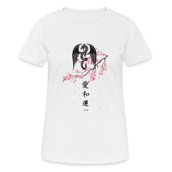 Japanisch - Frauen T-Shirt atmungsaktiv - Weiß - Vorne - AI Model Female 172 dark (172cm)
