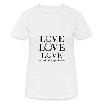 Amoureux des chevaux Amoureux des chevaux Filles de chevaux - T-shirt respirant Femme - blanc - Devant - AI Model Female 172 dark (172cm)