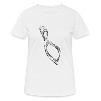 Apnoe 001 black - Frauen T-Shirt atmungsaktiv - Weiß - Vorne - AI Model Female 172 dark (172cm)
