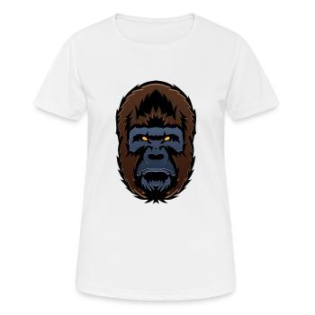 gorille singe primate gorilla 704 o - T-shirt respirant Femme - blanc - Devant - AI Model Female 172 dark (172cm)