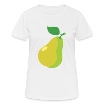 poire - T-shirt respirant Femme - blanc - Devant - AI Model Female 172 dark (172cm)