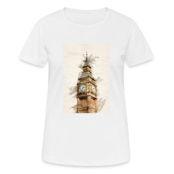 Londres Big Ben - T-shirt respirant Femme - blanc - Devant - AI Model Female 172 dark (172cm)