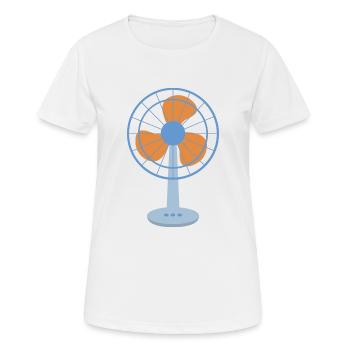 fan - Women's Breathable T-Shirt - white - Front - AI Model Female 172 dark (172cm)