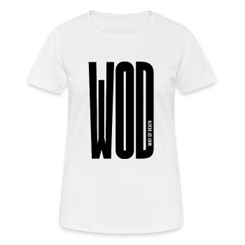 WOD - Way of Death - T-shirt respirant Femme - blanc - Devant - AI Model Female 172 dark (172cm)