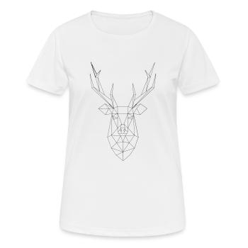 deer - Women's Breathable T-Shirt - white - Front - AI Model Female 172 dark (172cm)