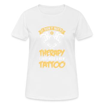 Tatouage - T-shirt respirant Femme - blanc - Devant - AI Model Female 172 dark (172cm)