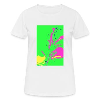 Grass in Pop Art - Women's Breathable T-Shirt - white - Front - AI Model Female 172 dark (172cm)