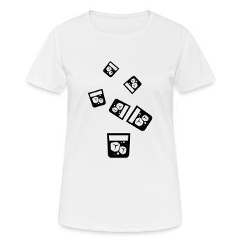 Icône du whisky - T-shirt respirant Femme - blanc - Devant - AI Model Female 172 dark (172cm)