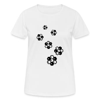 Beekeeper symbol - Women's Breathable T-Shirt - white - Front - AI Model Female 172 dark (172cm)