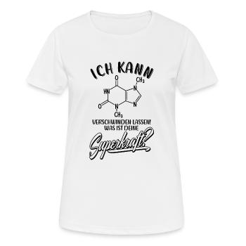 Schokolade Spruch Formel - Naschkatze Chemie Kakao - Frauen T-Shirt atmungsaktiv - Weiß - Vorne - AI Model Female 172 dark (172cm)