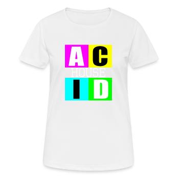 Acid-House-Musik - Frauen T-Shirt atmungsaktiv - Weiß - Vorne - AI Model Female 172 dark (172cm)