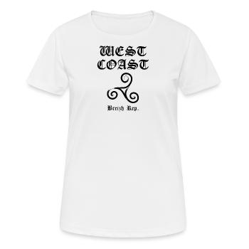 west coastBreizh - T-shirt respirant Femme - blanc - Devant - AI Model Female 172 dark (172cm)