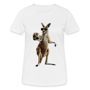 Kangaroo - Women's Breathable T-Shirt - white - Front - AI Model Female 172 dark (172cm)