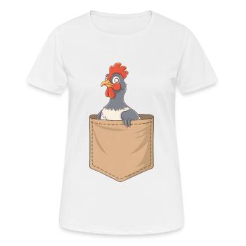 Auerhahn - Frauen T-Shirt atmungsaktiv - Weiß - Vorne - AI Model Female 172 dark (172cm)