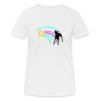 Shooting Star - Frauen T-Shirt atmungsaktiv - Weiß - Vorne - AI Model Female 172 dark (172cm)