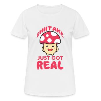 Cueilleurs de champignons et amis champignons - T-shirt respirant Femme - blanc - Devant - AI Model Female 172 dark (172cm)