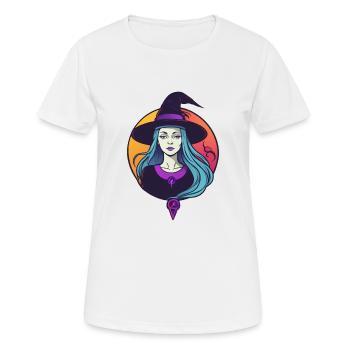 Sorcière - T-shirt respirant Femme - blanc - Devant - AI Model Female 172 dark (172cm)