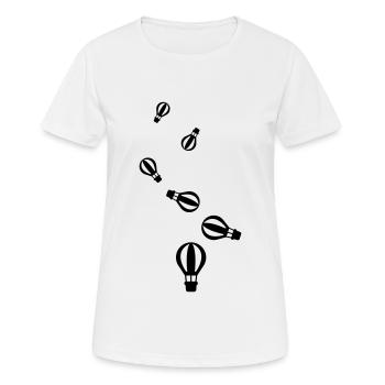 Heißluftballon icon - Frauen T-Shirt atmungsaktiv - Weiß - Vorne - AI Model Female 172 dark (172cm)
