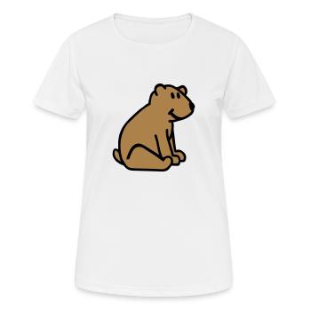Teddy - Women's Breathable T-Shirt - white - Front - AI Model Female 172 dark (172cm)