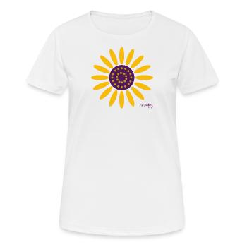 tournesol - T-shirt respirant Femme - blanc - Devant - AI Model Female 172 dark (172cm)