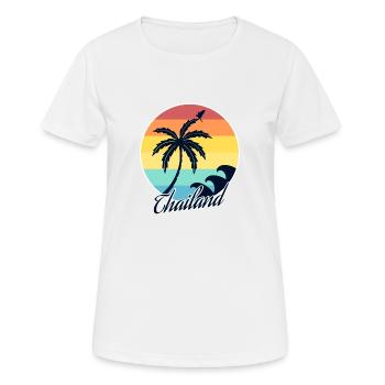 Thaïlande - T-shirt respirant Femme - blanc - Devant - AI Model Female 172 dark (172cm)